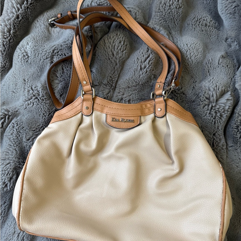 Nine West Beige and Tan Shoulder Bag